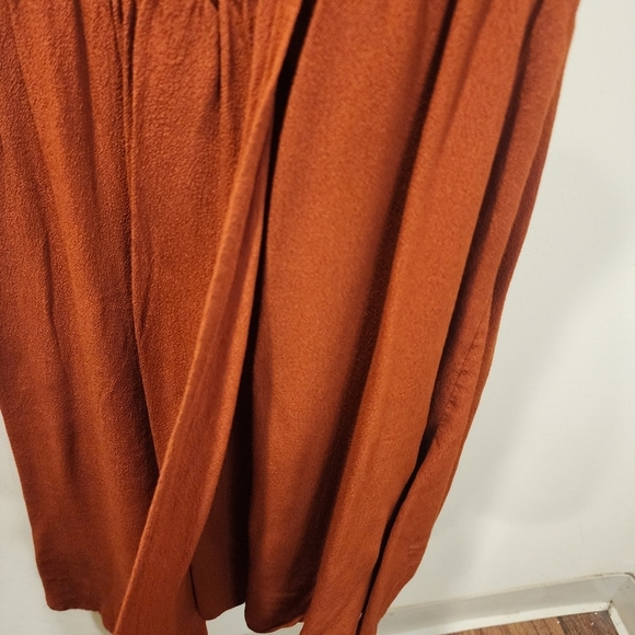 ANTHROPOLOGY Maeve Rust Faux Wrap Dress size XS - Picture 7 of 13